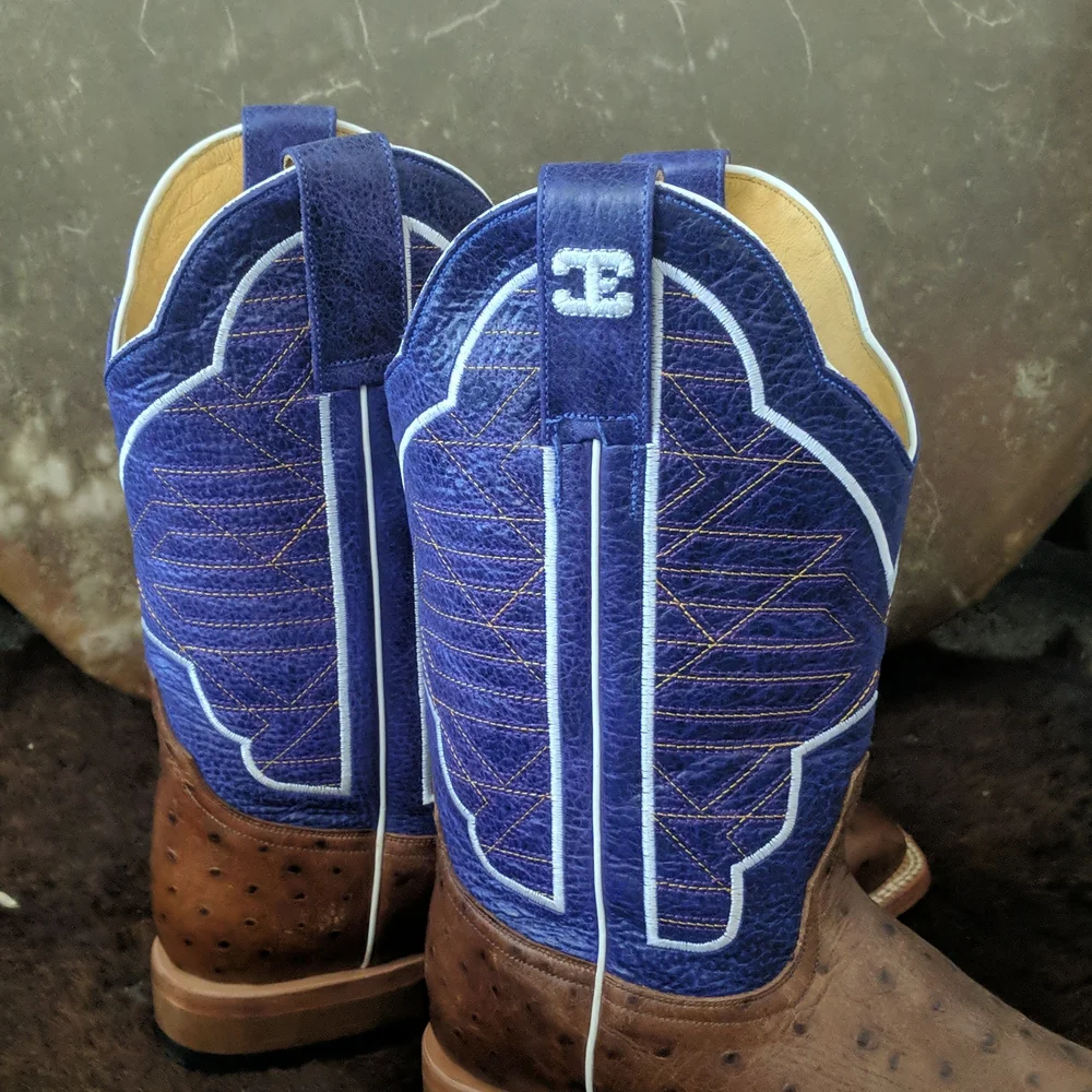 CINCH Edge CEW508 Coronado Collection ostrich cowgirl western boots sz 10.5 new - Picture 6 of 16